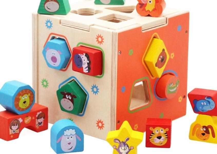 Hộp khối shape sorter - đồ chơi cho bé 9-12 tháng tuổi