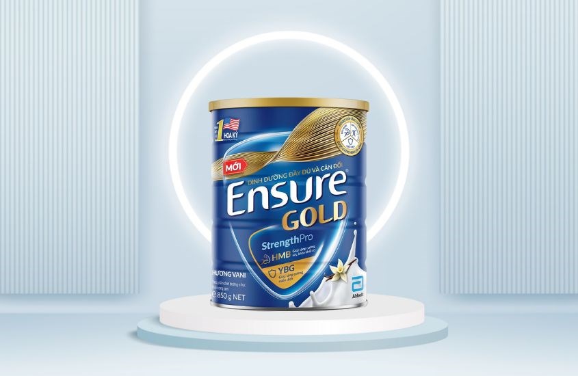 Sữa bột người lớn Ensure Gold StrengthPro hương vani 850g