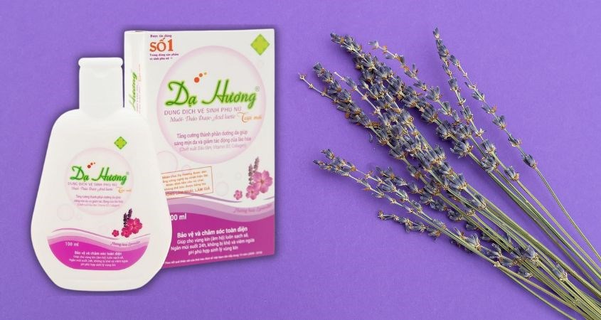 Dung dịch vệ sinh phụ nữ Dạ Hương hương Lavender 100 ml vệ sinh vùng kín sạch sẽ, không nấm ngứa