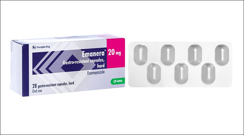 <div class='captionnews'>Emanera 20mg trị trào ngược dạ dày, thực quản (4 vỉ x 7 viên)</div>