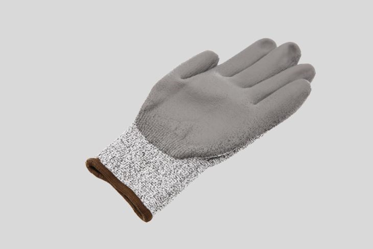 Bao tay vải chống cắt Tolsen 45040 có lớp lót chống cắt 13G cấp độ 5 với lòng bàn tay phủ PU