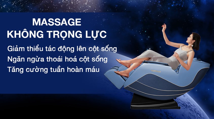 Chế độ massage không trọng lực trên ghế massage Daikiosan DKGM-00005 Chế độ massage không trọng lực trên ghế massage Daikiosan DKGM-00005 giúp giảm áp lực cột sống và tăng cường tuần hoàn máu