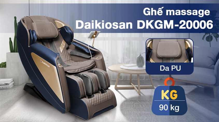 Ghế massage Daikiosan DKGM-20006 với đa dạng kỹ thuật massage như bấm huyệt, gõ nhẹ, nhào Ghế massage Daikiosan DKGM-20006 với đa dạng kỹ thuật massage như bấm huyệt, gõ nhẹ, nhào