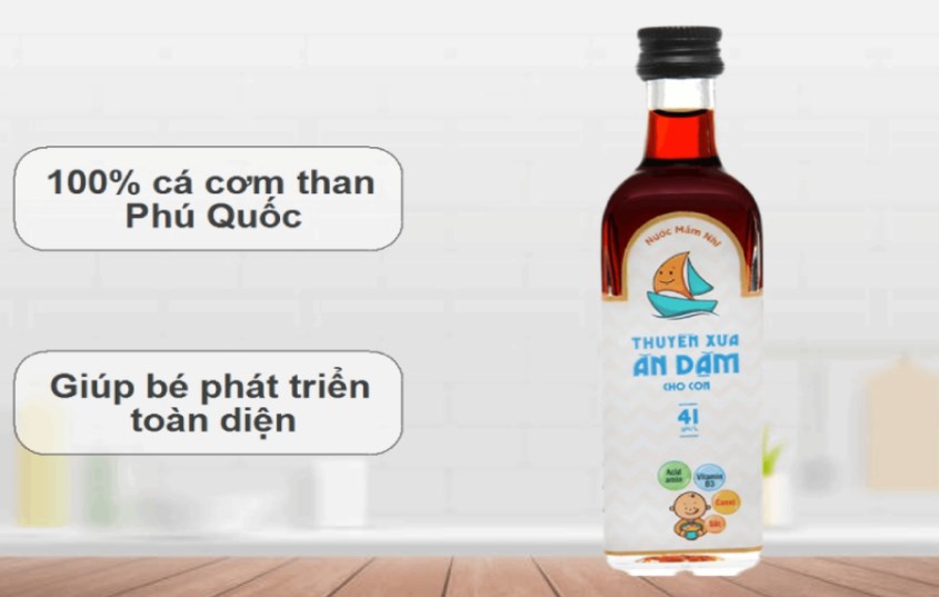 Nước mắm Thuyền Xưa ăn dặm cho bé 41°N chai 65 ml