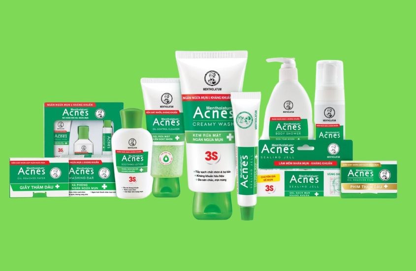 Acnes là thương hiệu mỹ phẩm trị mụn nổi tiếng