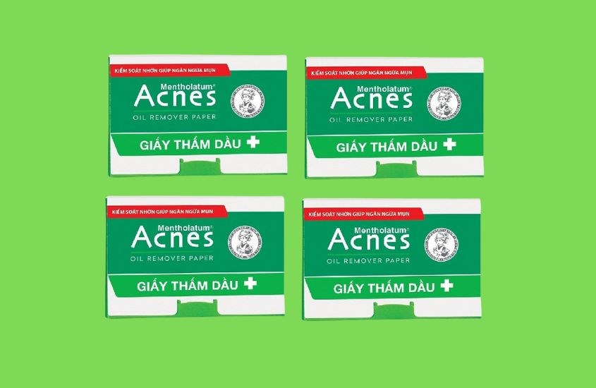 Gói giấy thấm dầu Acnes Oil Remover Paper dành cho mọi loại da 100 tờ
