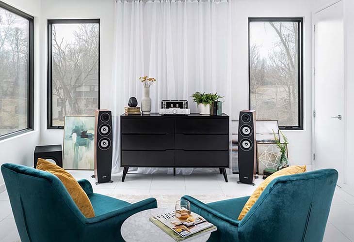 Góc phủ âm ngang giúp người nghe nhận được âm thanh đầy đủ và không bị chồng chéo nhau Góc phủ âm ngang giúp người nghe nhận được âm thanh đầy đủ và không bị chồng chéo nhau