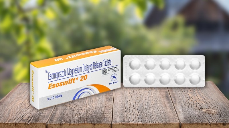  Esoswift* 20 trị viêm loét dạ dày, tá tràng (3 vỉ x 10 viên)