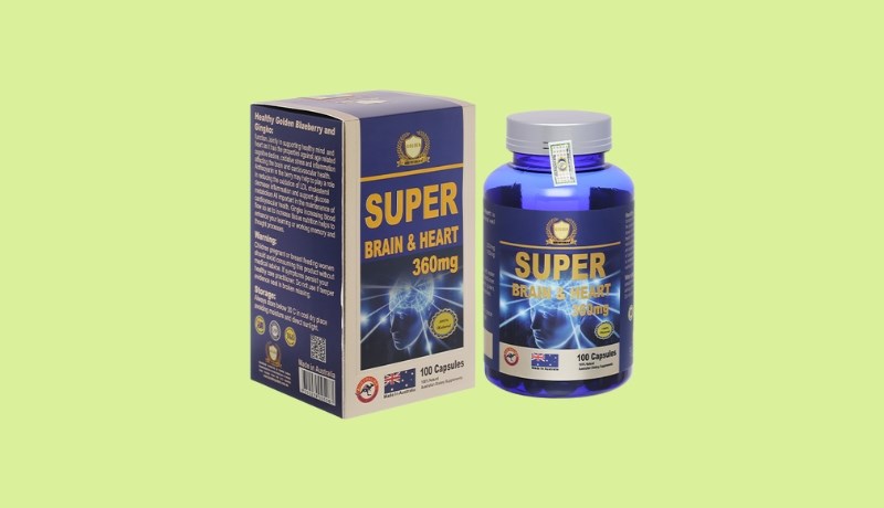 Healthy Golden Super Brain & Heart 360mg tăng tuần hoàn máu