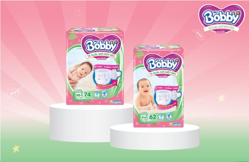 Tã quần mở một bên Bobby đến từ thương hiệu Nhật Bản