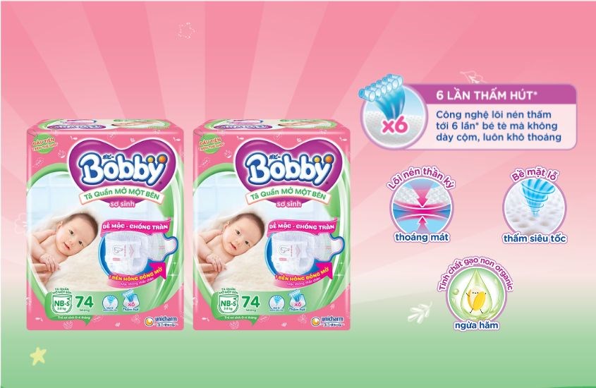 Sản phẩm có khả năng thấm hút đến 6 lần 