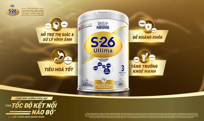Sữa Nestlé S-26 Ultima 3 chứa nhiều chất dinh dưỡng quý giá