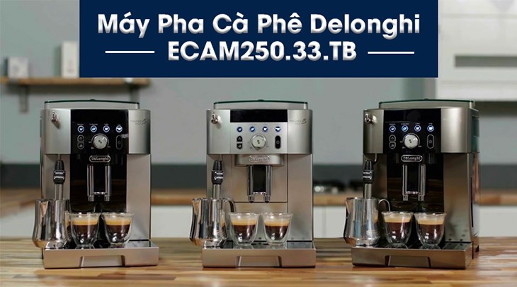 Máy pha cà phê Delonghi ECAM250.33.TB hỗ trợ nhiều công nghệ xay, pha cà phê hiện đại 