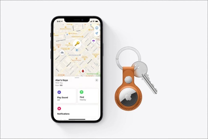 AirTag tích hợp công nghệ Ultra Wideband cho phép định vị chính xác