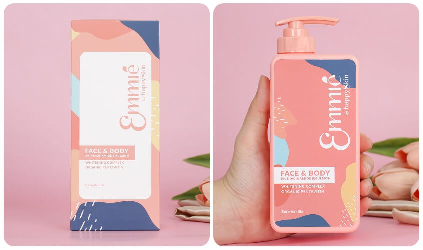 Kem dưỡng trắng 5% Niaciamide Emmié Face & Body Emulsion 250g