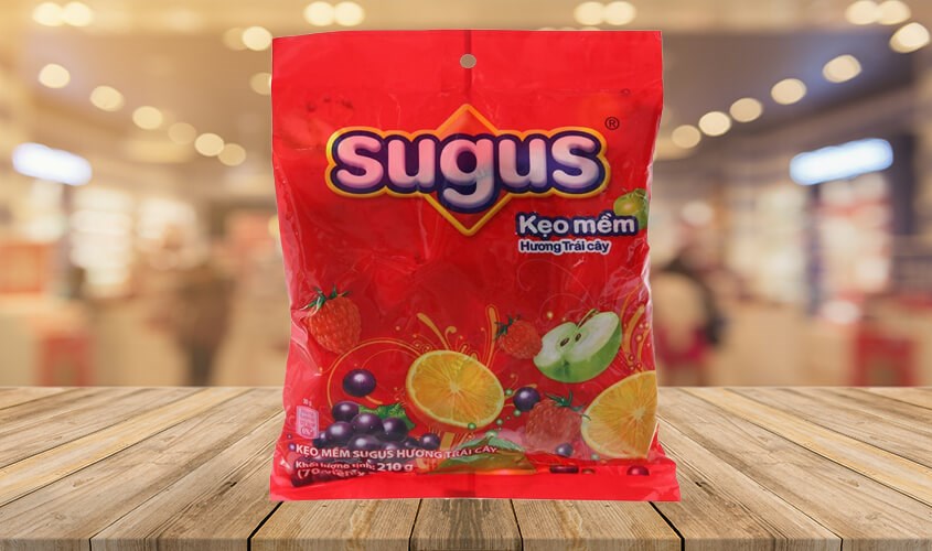 Kẹo mềm Sugus hương trái cây gói 210g