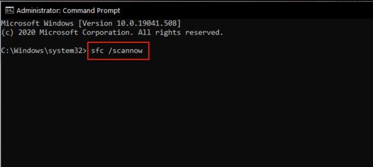 Khóa registry bị lỗi