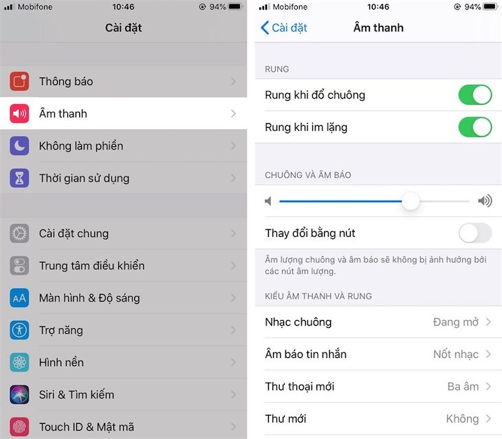 Nếu những cách trên vẫn không cải thiện loa iPhone, bạn hãy thử kiểm tra phần cài đặt âm thanh theo các gợi ý trên 