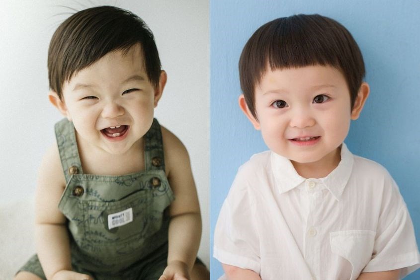 Kiểu tóc cực đáng yêu dành cho bé trai mặt dài 1 - 2 tuổi 