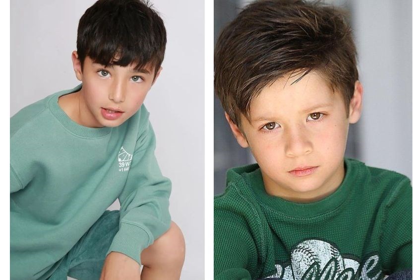 Kiểu tóc cực chất cho bé trai gương mặt dài