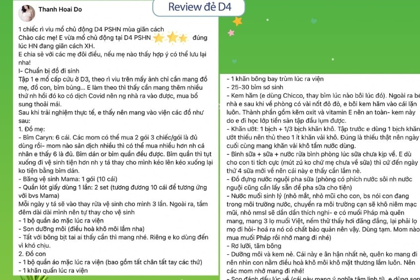 Kinh nghiệm đi đẻ tại bệnh viện Phụ sản Hà Nội