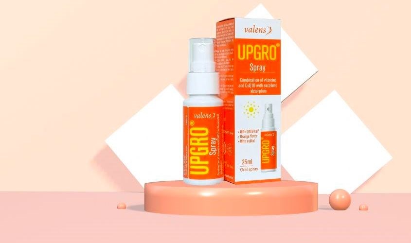 Lọ xịt Valens Upgro Multivitamin hỗ trợ tăng sức đề kháng 25 ml (từ 6 tháng)