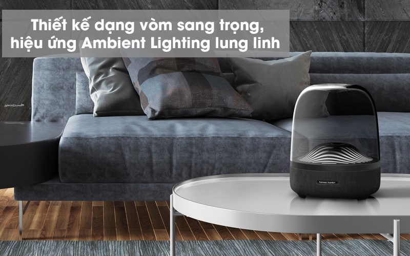 Loa Bluetooth Harman Kardon Aura Studio 3 được trang bị hệ thống đèn có thể đổi màu linh hoạt