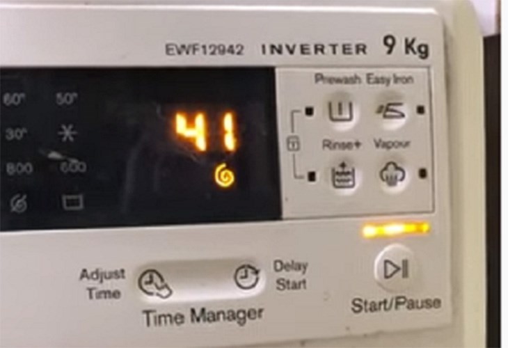 Lỗi E41 liên quan đến công tắc máy giặt 