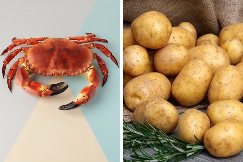 Lợi ích tuyệt vời của cua và khoai tây