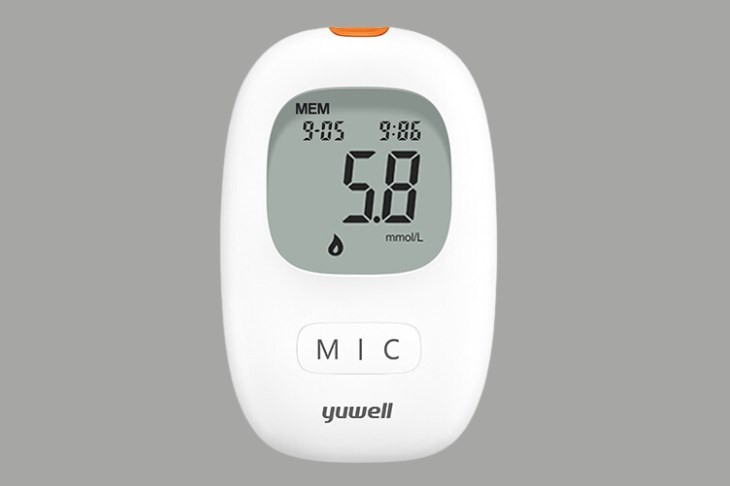 Máy đo đường huyết Yuwell có vỏ ngoài được làm từ nhựa ABS nhẹ và bền