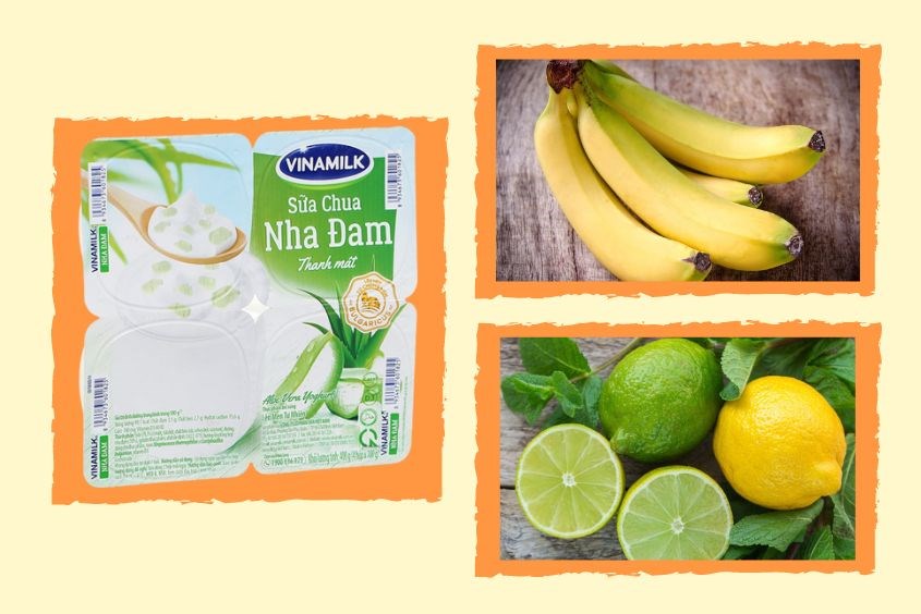 Mách mẹ cách làm mặt nạ chuối với chanh và sữa chua tại nhà