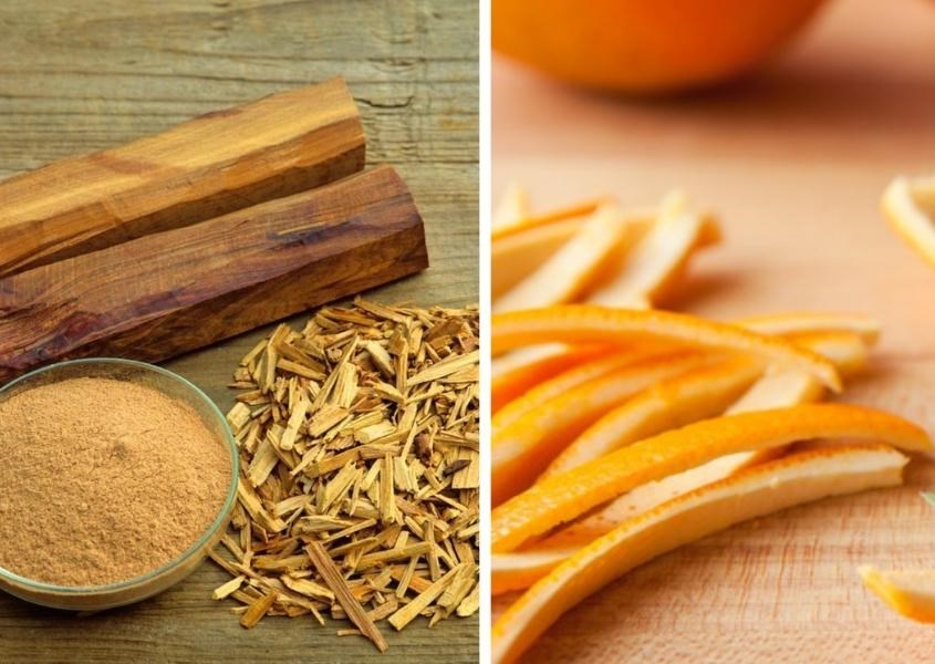  Mặt nạ cho bà bầu từ vỏ cam và gỗ đàn hương