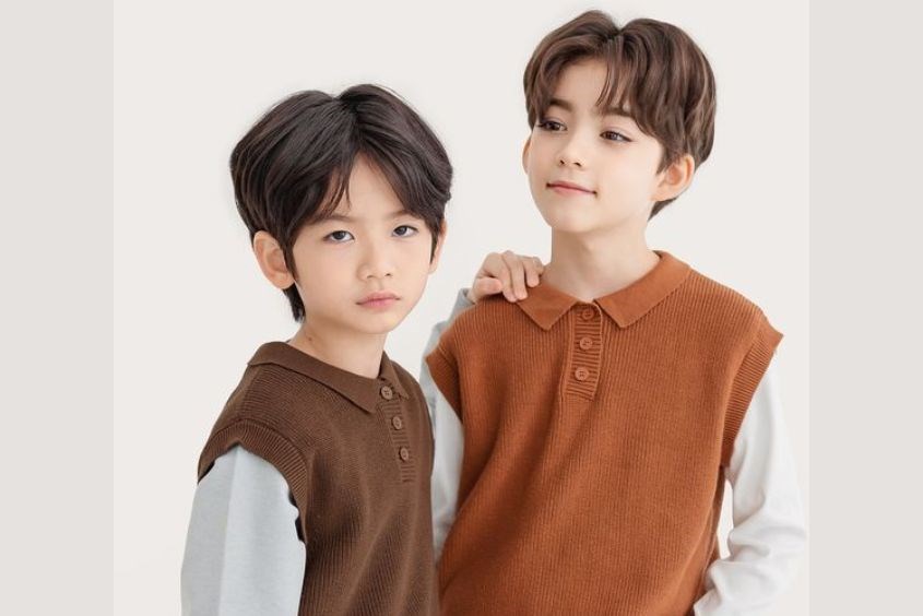 Mẫu tóc đẹp cho bé trai mặt dài 9 tuổi