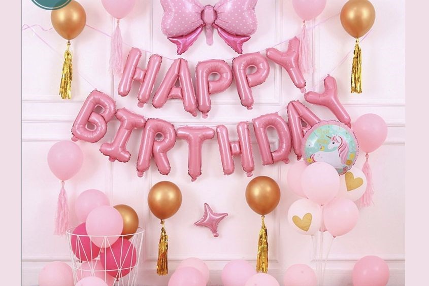 Trang trí tiệc sinh nhật cho bé bằng bong bóng nhiều màu sắc