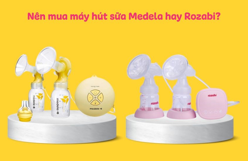 Tùy thuộc vào điều kiện kinh tế và nhu cầu mà mẹ nên mua máy hút sữa Medela hay Rozabi