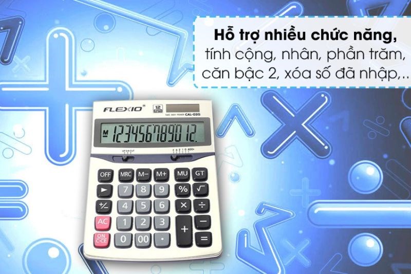 Máy tính cầm tay Flexio CAL-03S với sự hiện đại, tích hợp nhiều tính năng