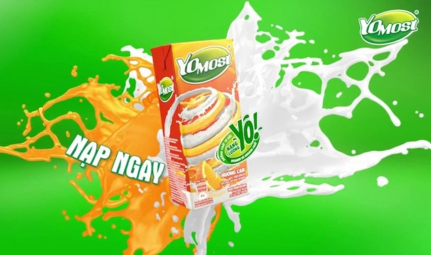 Sữa chua uống Yomost mang đến nhiều dinh dưỡng cần thiết mỗi ngày