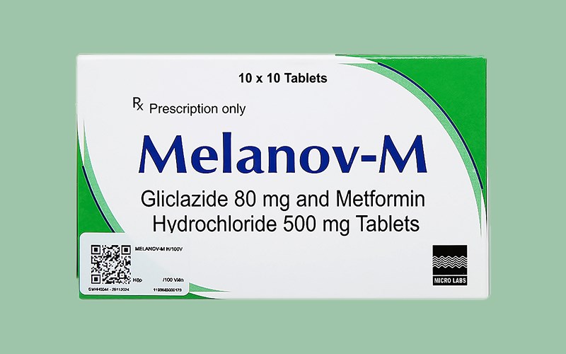 Melanov-M 80mg/500mg trị đái tháo đường