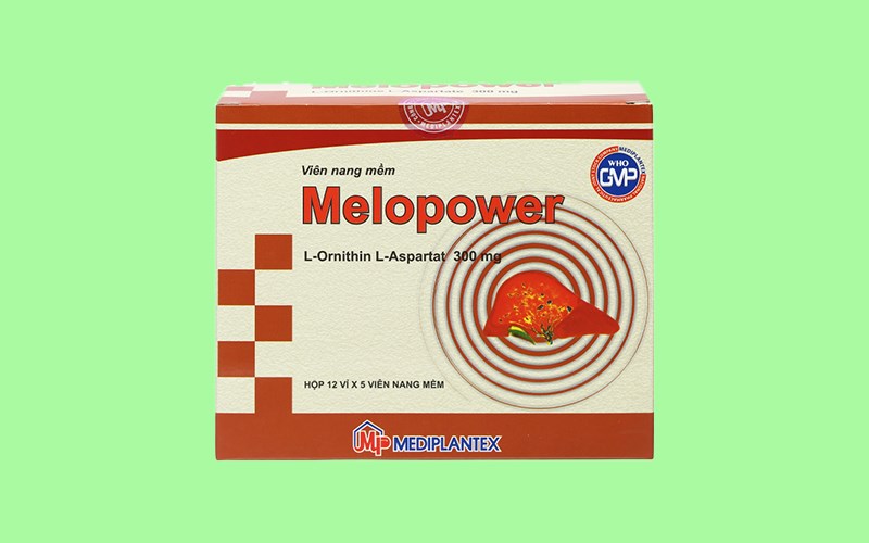 Melopower 300mg trị chứng tăng amoniac huyết