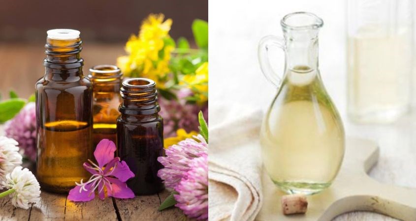 Sử dụng giấm và tinh dầu