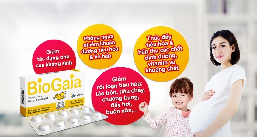 Viên nhai BioGaia Protectis Tablets bổ sung lợi khuẩn 10 viên