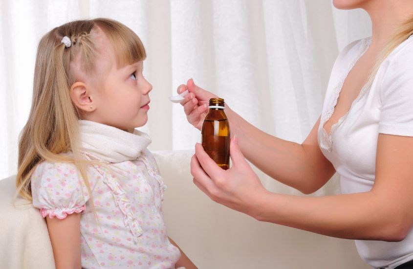 Có thể nhỏ siro ra thìa cho bé uống Có thể nhỏ siro ra thìa cho bé uống