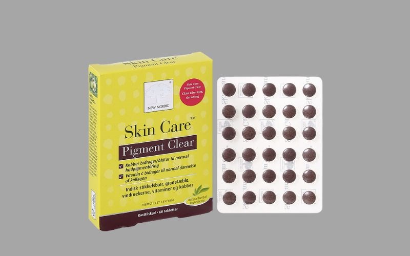 New Nordic Skin Care Pigment Clear làm đẹp da, giảm nám hộp 60 viên 