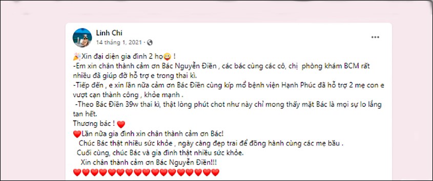 Cảm nhận của các mẹ về phòng khám BCM