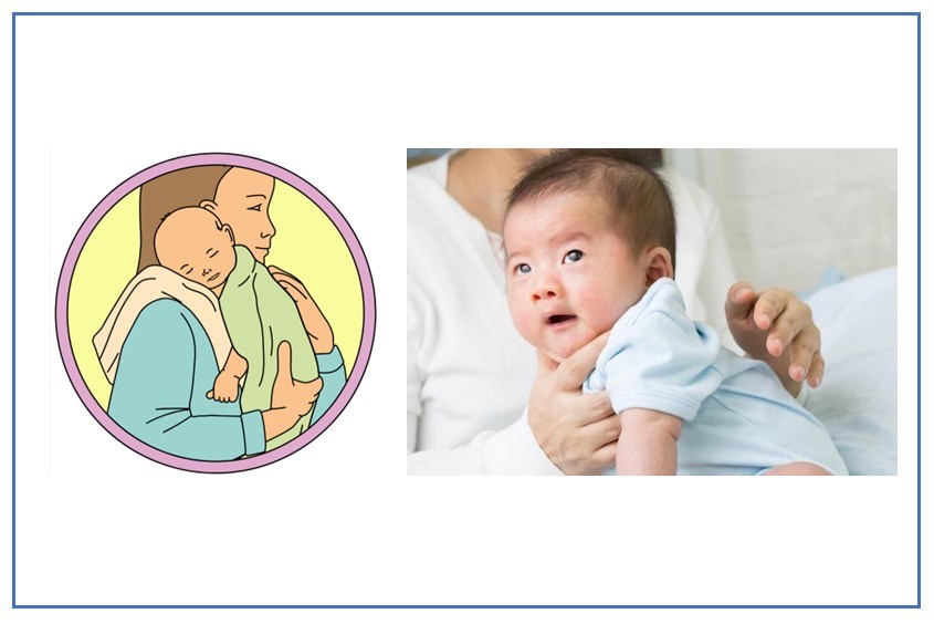 Vỗ ợ hơi để tránh nôn trớ ở trẻ sơ sinh Vỗ ợ hơi để tránh nôn trớ ở trẻ sơ sinh