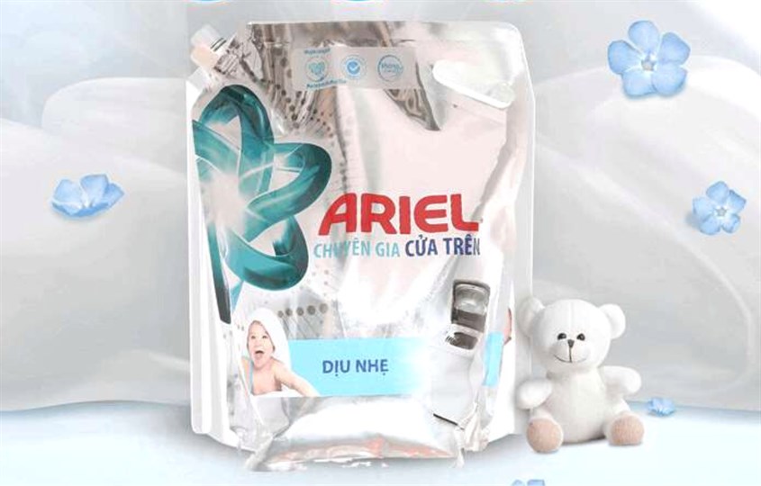 Nước giặt Ariel Dịu Nhẹ túi 3.1 lít Nước giặt Ariel Dịu Nhẹ túi 3.1 lít