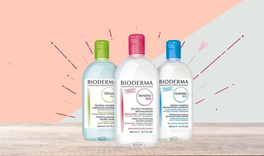 Thương hiệu Bioderma rất nổi tiếng với các sản phẩm tẩy trang