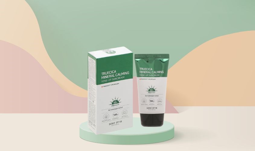 Kem chống nắng làm dịu và dưỡng sáng Some By Mi Truecica Mineral Calming SPF 50+ PA++++ 50 ml
