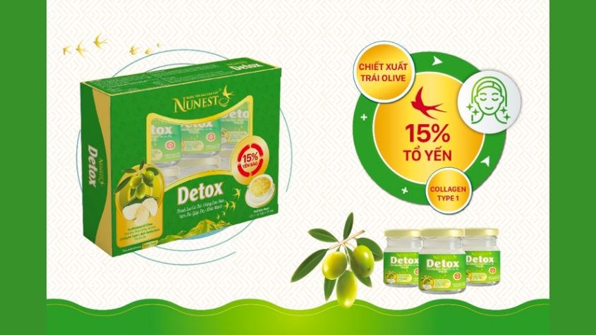 Nước yến Nunest Detox