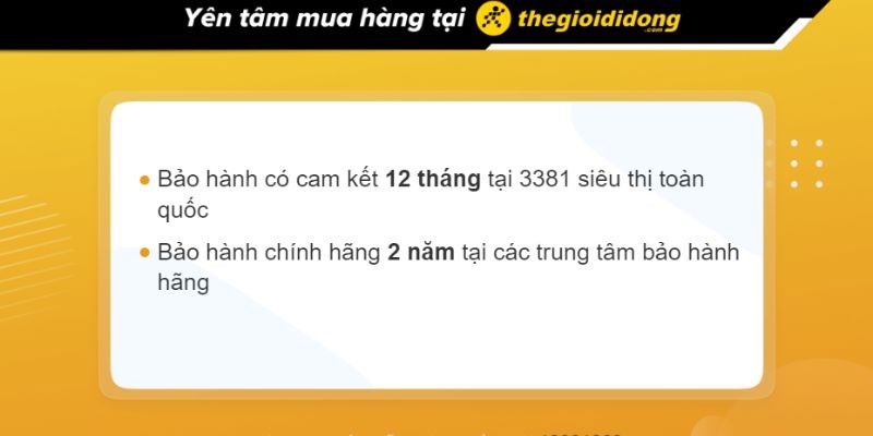 Chính sách bảo hành tại TGDĐ Chính sách bảo hành tại TGDĐ